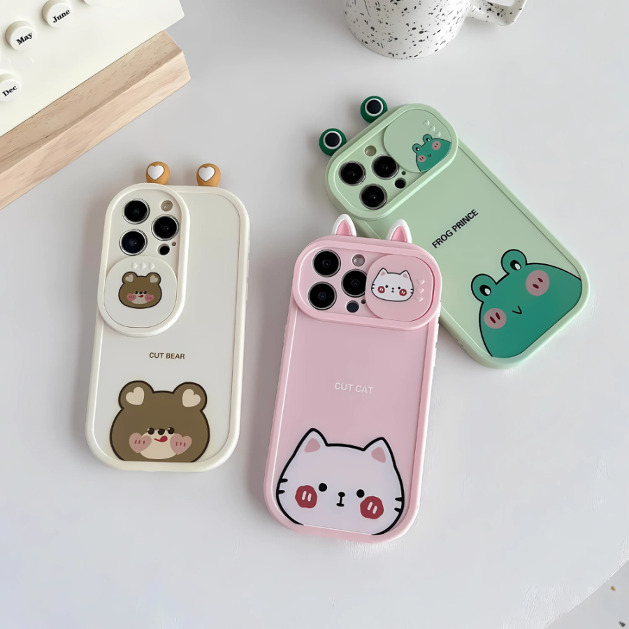 Frog Cat Bear Phone Case - iPhone 15 Pro Max