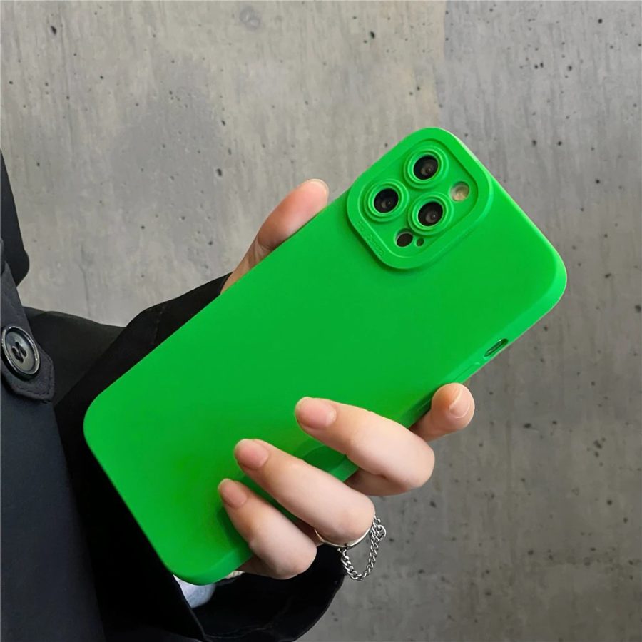 Soft Green Shockproof iPhone 14 Pro Max Case