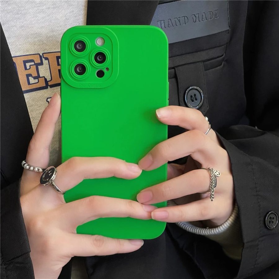 Soft Green Shockproof iPhone 12 Pro Max Case