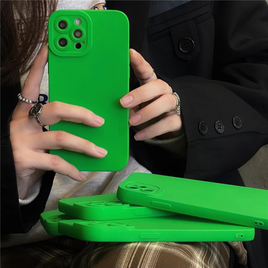 Green Shockproof iPhone 13 Pro Max Case