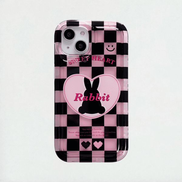 Checkered Rabbit iPhone 13 Case