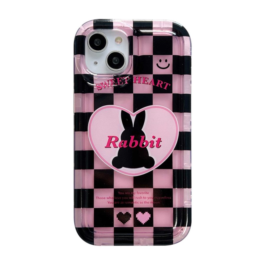 Checkered Rabbit iPhone 13 Case