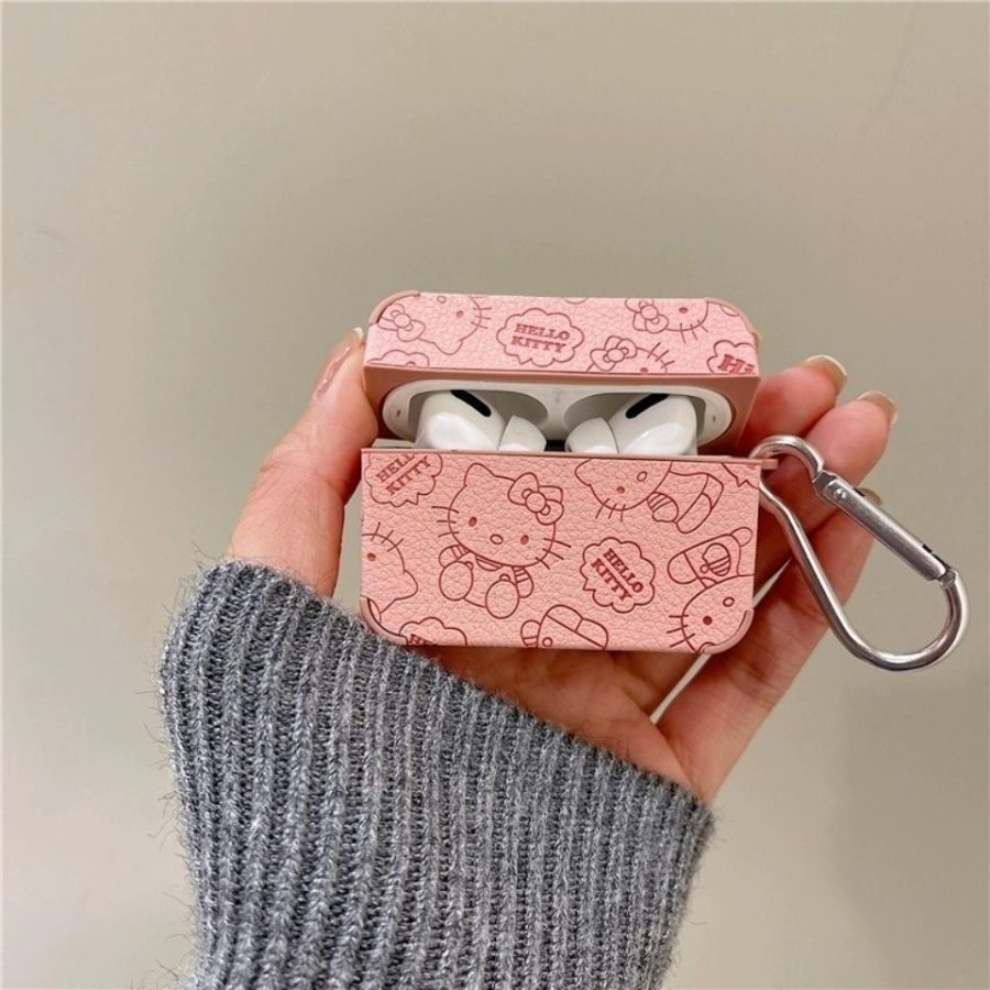 Pink Hello Kitty Square AirPods Pro Case