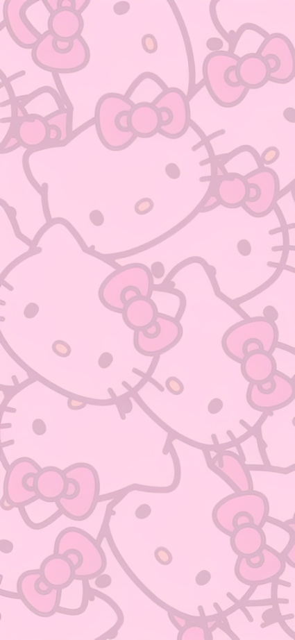 Pink Hello Kitty Wallpaper for iPhone