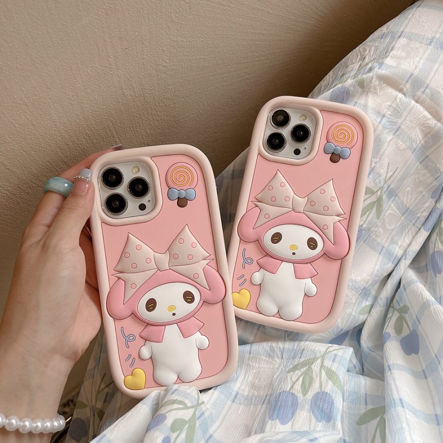 3D Pink My Melody iPhone 14 Pro Max Case