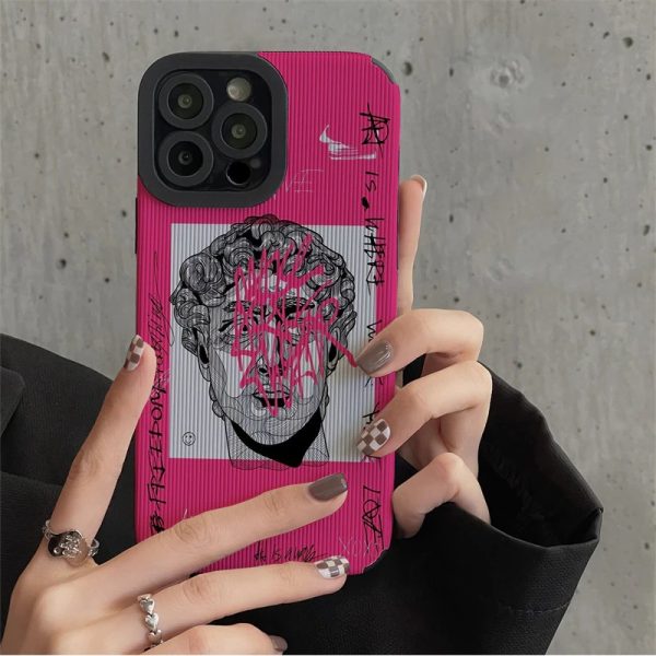 Pink Statue iPhone Case