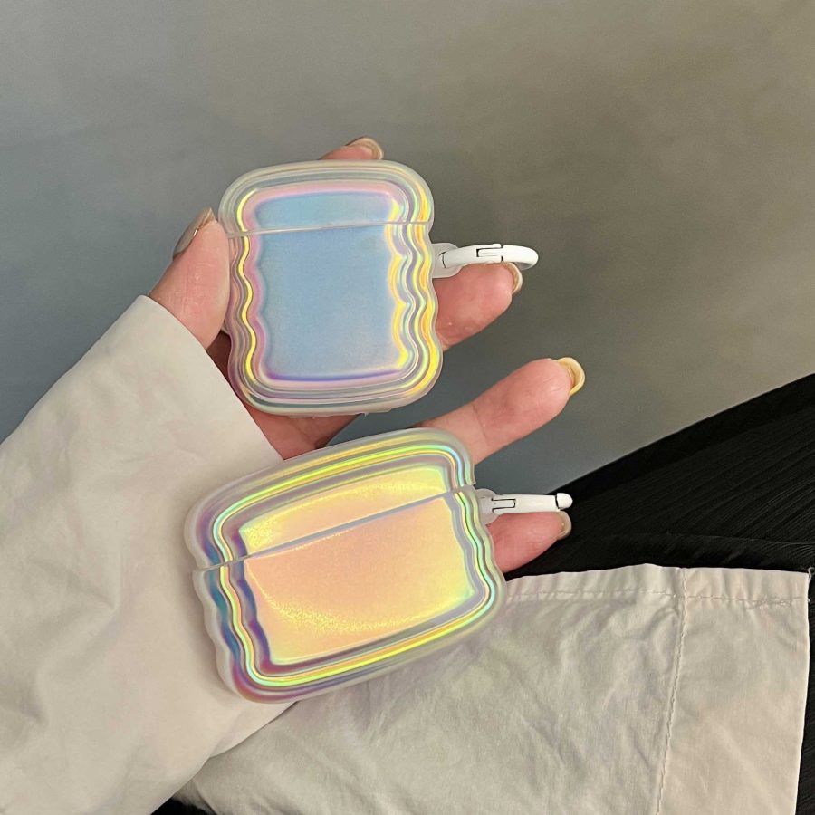 Wavy Holographic AirPods Case