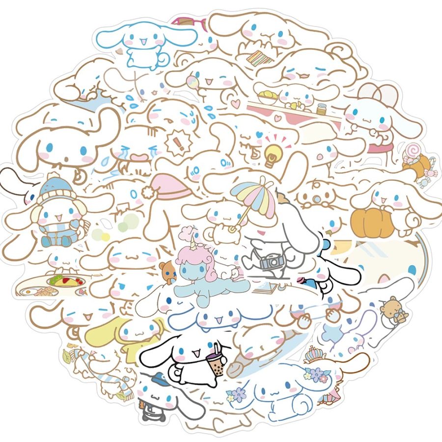 Cinnamoroll Stickers for Phone Cases, Water Bottle