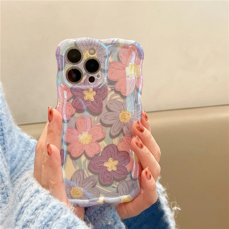 Colorful Floral Wavy iPhone 13 Pro Max Case