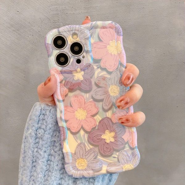 Floral Wavy iPhone 14 Pro Max Case