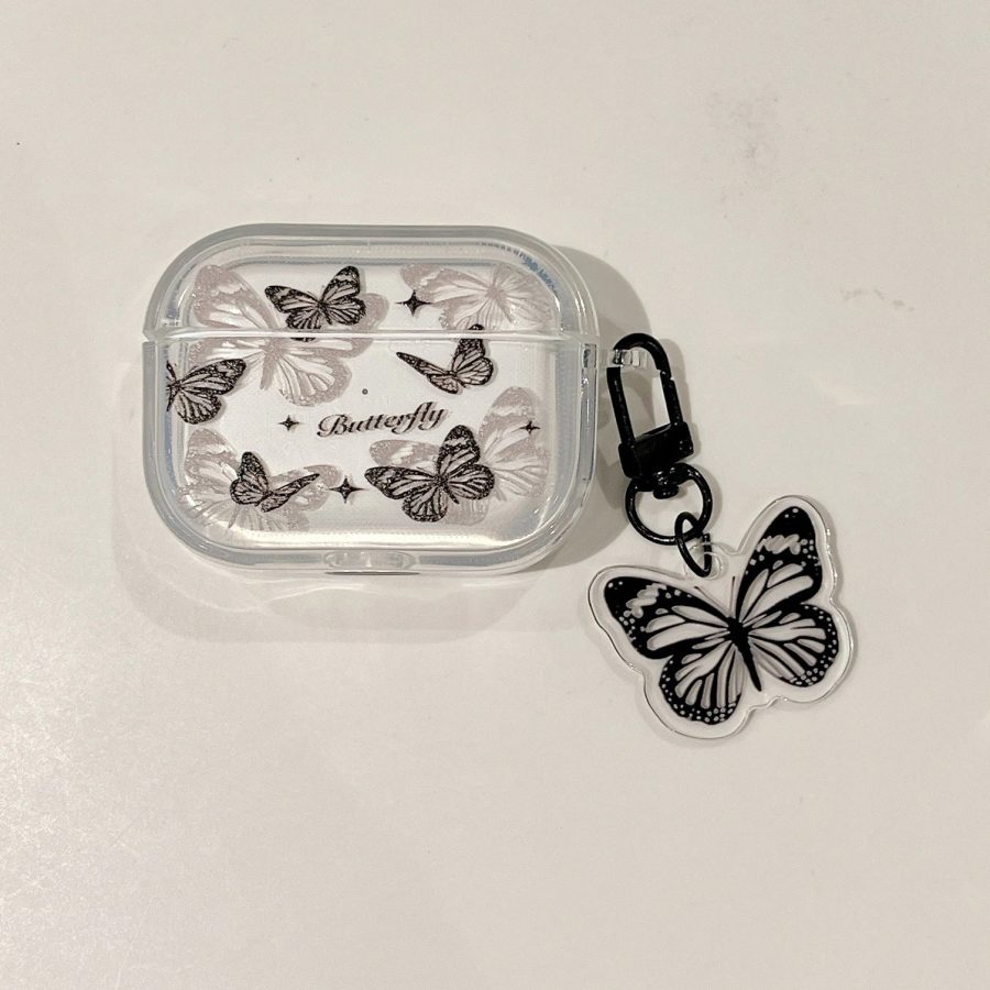 Black Butterfly AirPods Pro Case