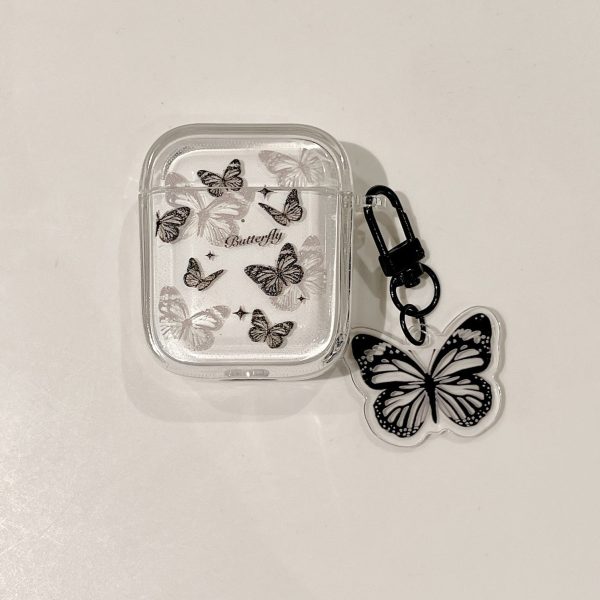 Black Butterfly AirPods Case