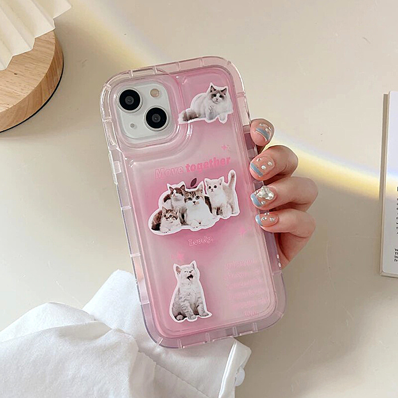 Cats Sticker iPhone 14 Case