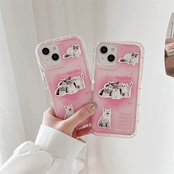 Cats Sticker iPhone Cases