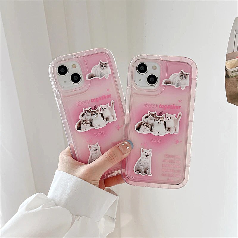 Cats Sticker iPhone Cases