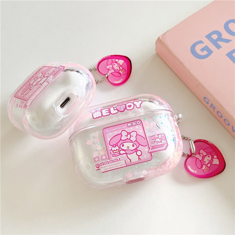 Pink Glitter My Melody AirPod Case