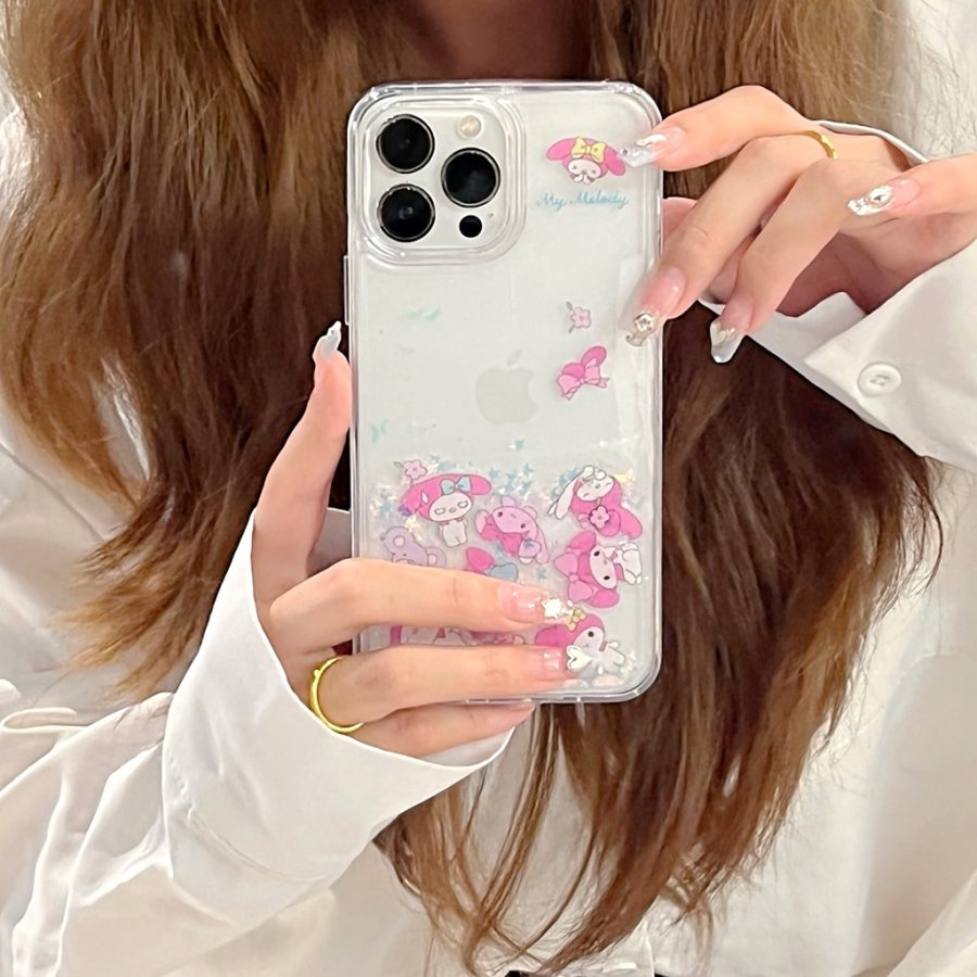 My Melody Glitter iPhone 13 Pro Max Case