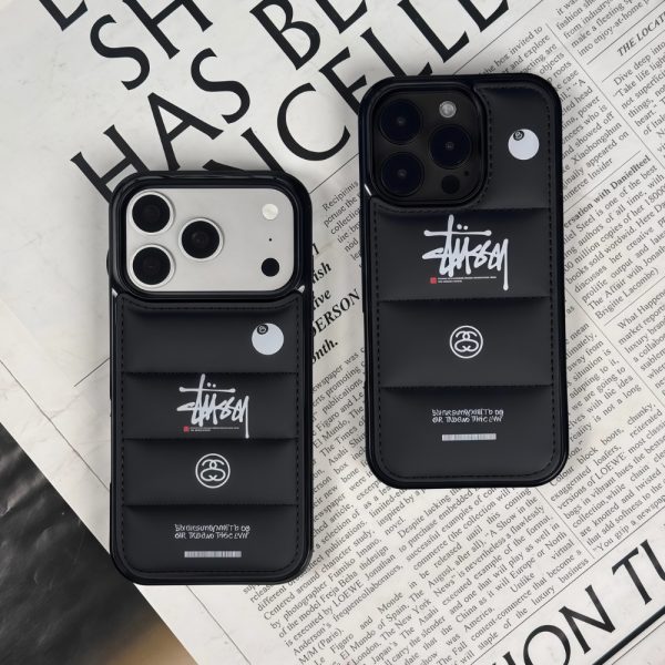 Stüssy Phone Case | Streetwear-Inspired Puffer Case for iPhone