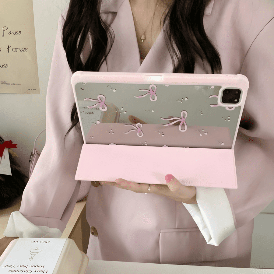 Pink Bow Tie iPad Case - iPad mini