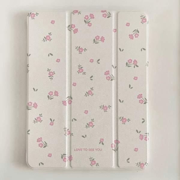 Pink Floral iPad Case