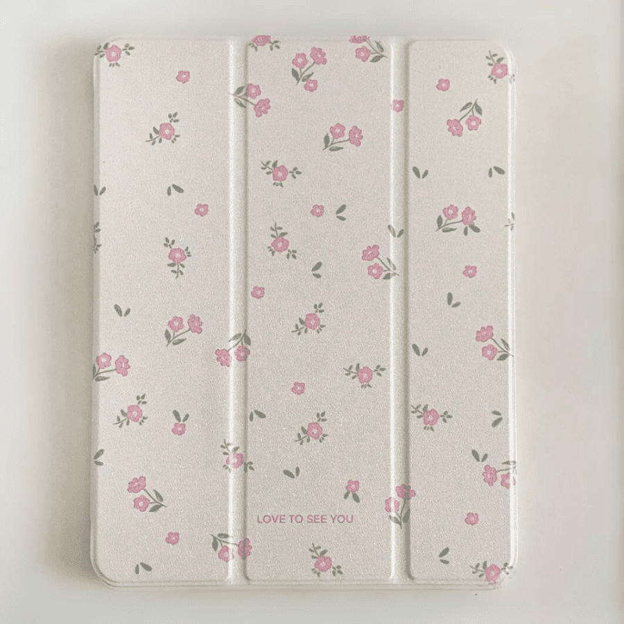 Pink Floral iPad Case