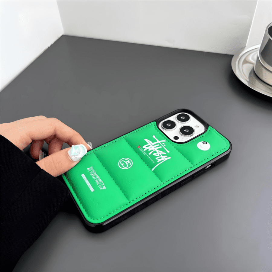 Stüssy Puffer Green iPhone 15 Pro Max Case