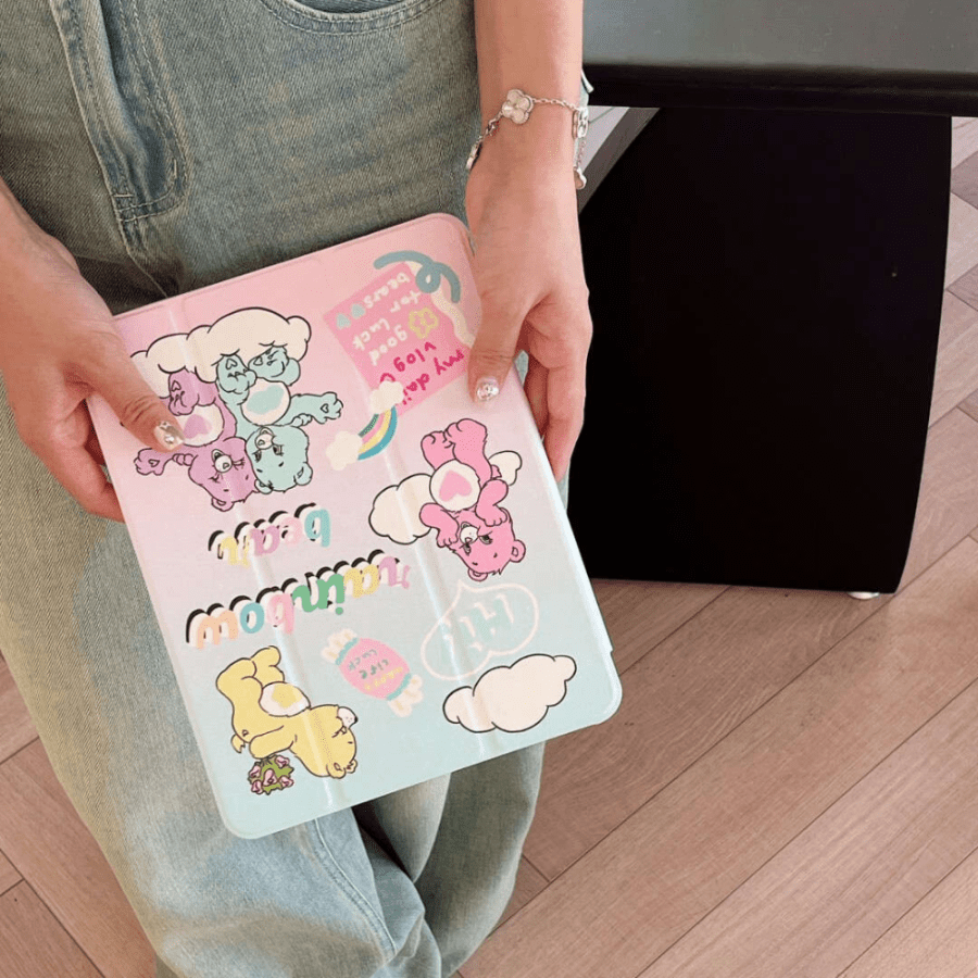 iPad 10th generation Case With Care Bears Design