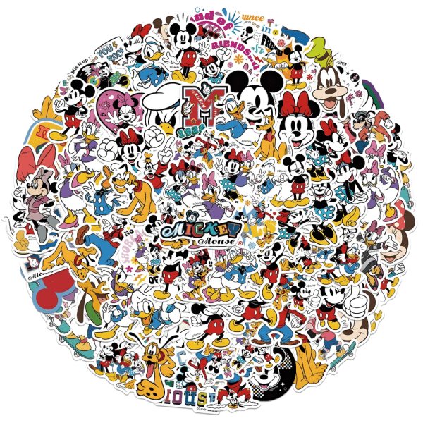 Mickey Mouse and Minnie Mouse Stickers