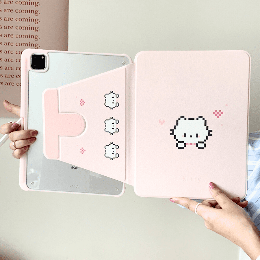 Hello Kitty Pixel Art iPad 10th Generation Case