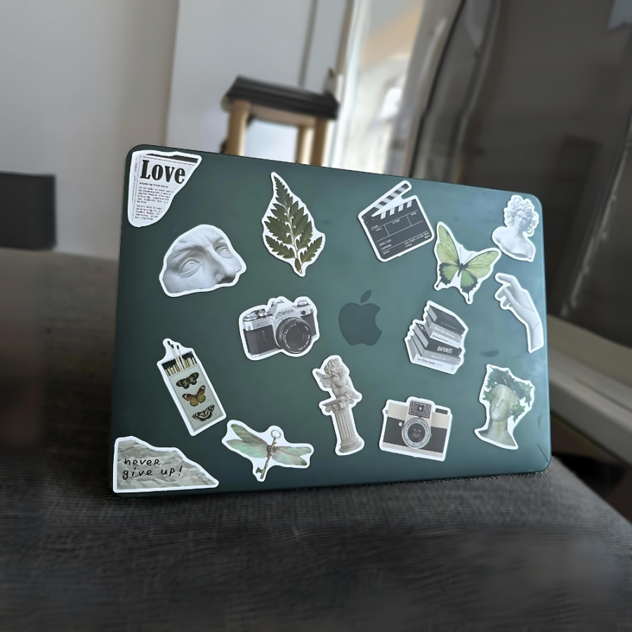 Black & White Stickers for laptop