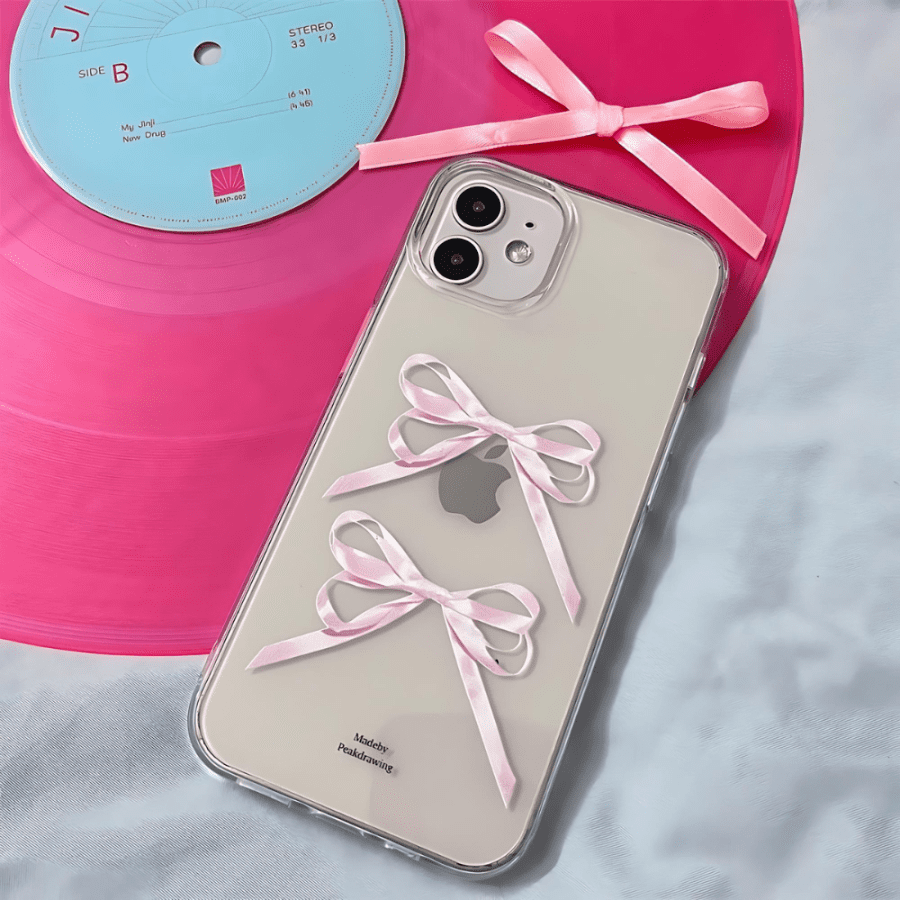 Pink Bow iPhone 12 Case