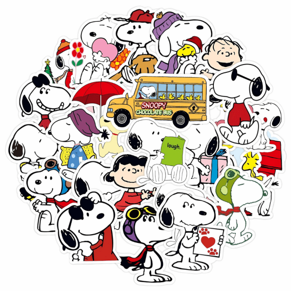 Snoopy and Charlie Brown Vinyl Stickers
