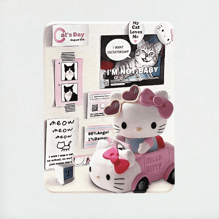 Hello Kitty Collage iPad Case 9th generation