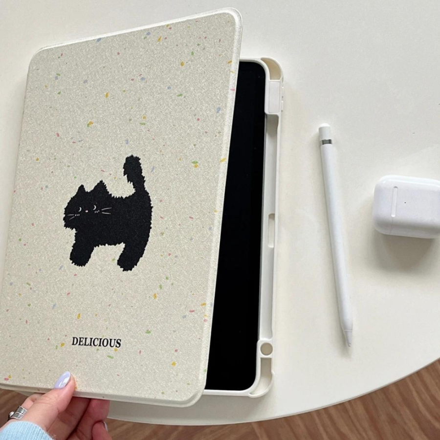 ipad 9th generation black cat case