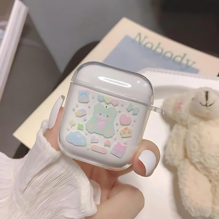 Clear Kawaii AirPod Case