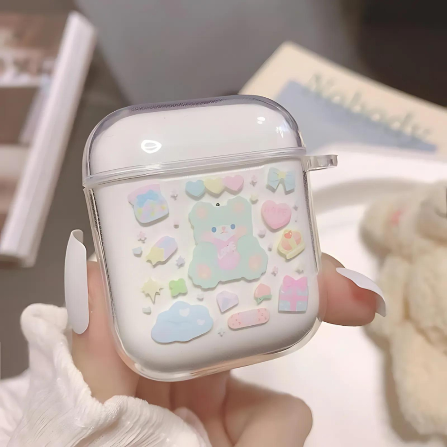 Clear Kawaii AirPod Case