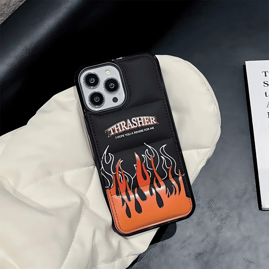 Flame Thrasher Puffer Phone Case - iPhone 16 Pro Max