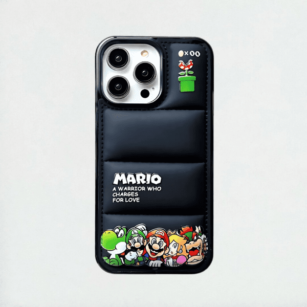 Supper Mario Puffer Phone Case - iPhone 16 Pro Max