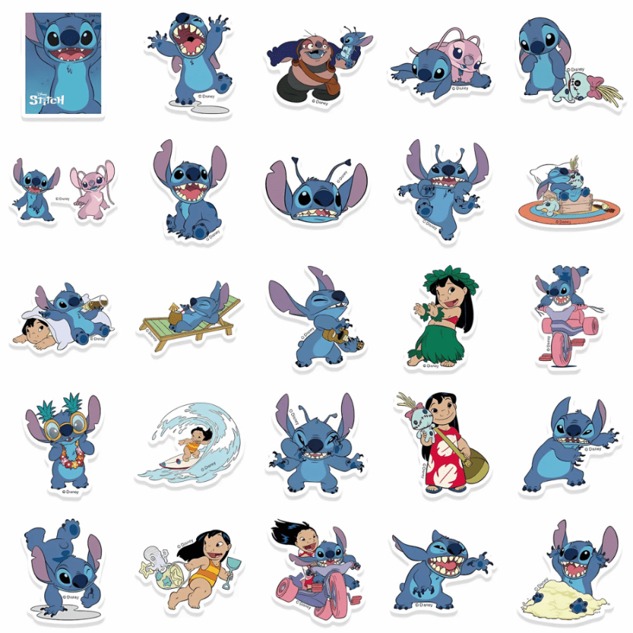 Blue Stitch Vinyl Sticker