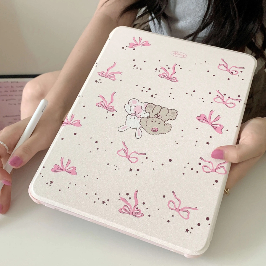 ipad 9th generation ribbon and rabbit case