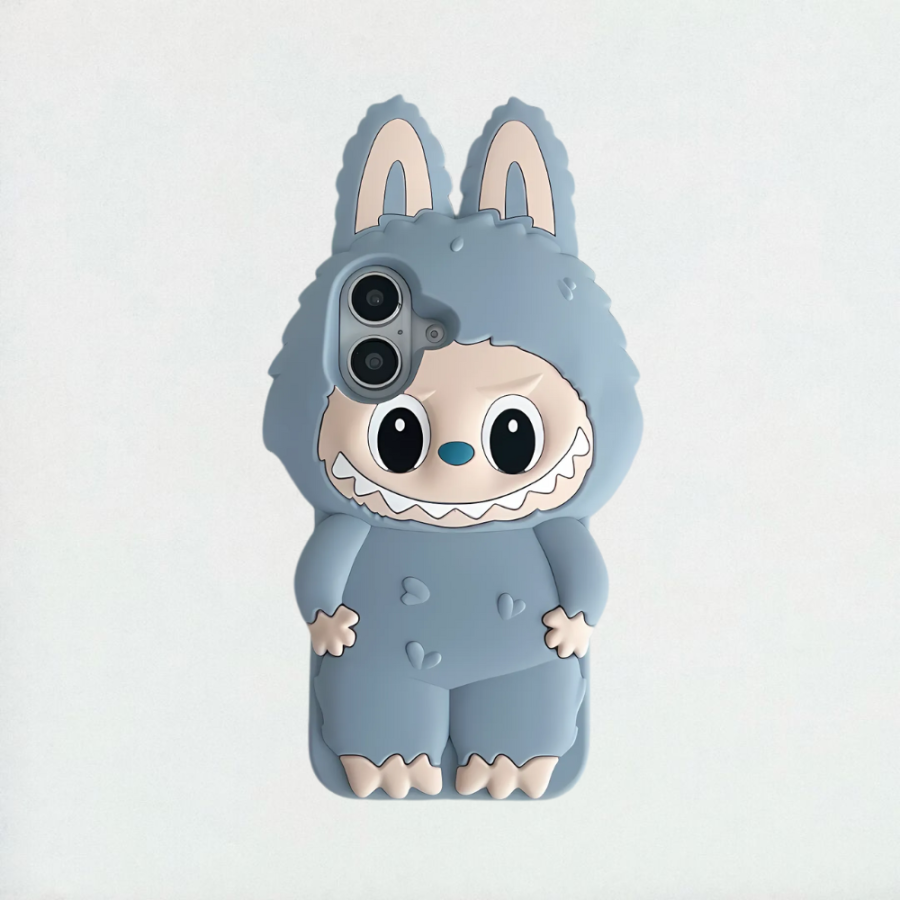 3D LaBuBu iPhone 16 Case - Blue Color