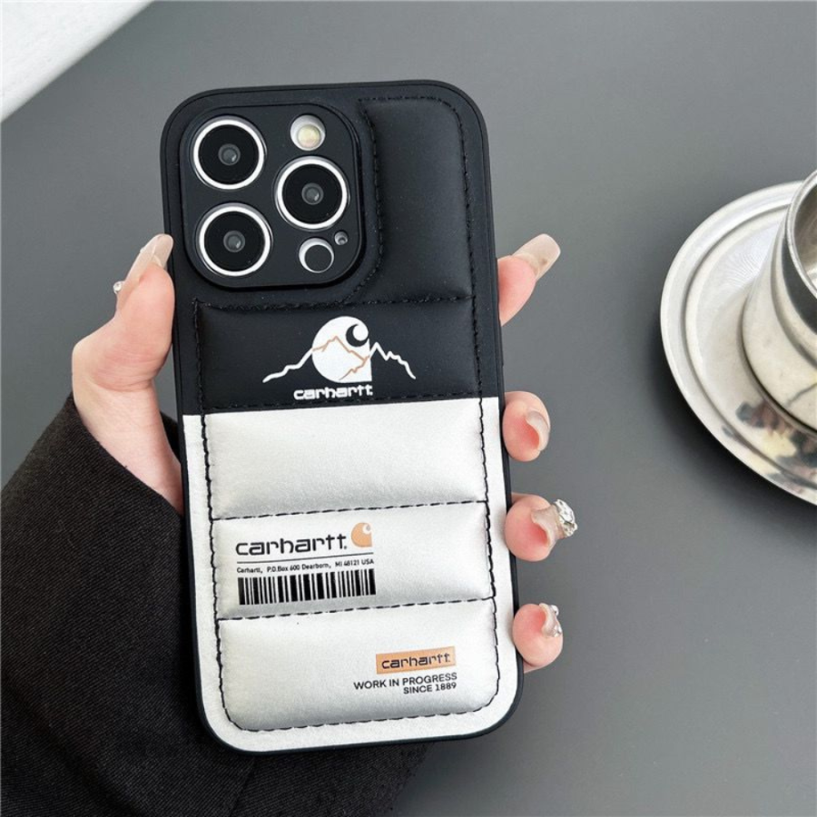 Carhartt Puffer iPhone Case - Black and white