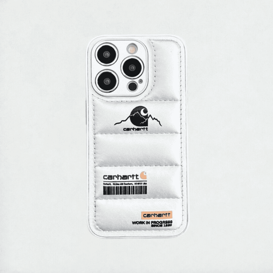 Carhartt Puffer iPhone Case - White Color