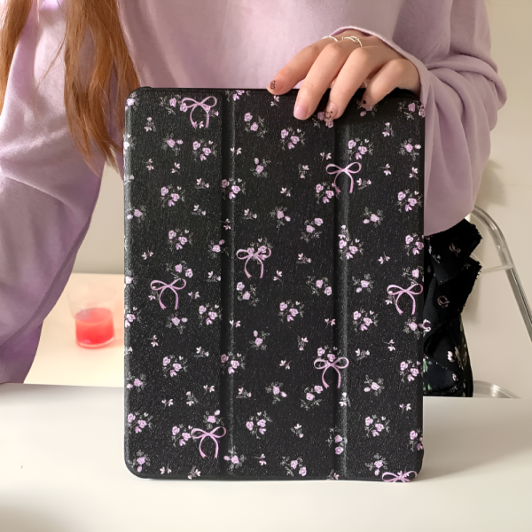 Pink Bow Floral iPad 9th Generation Case