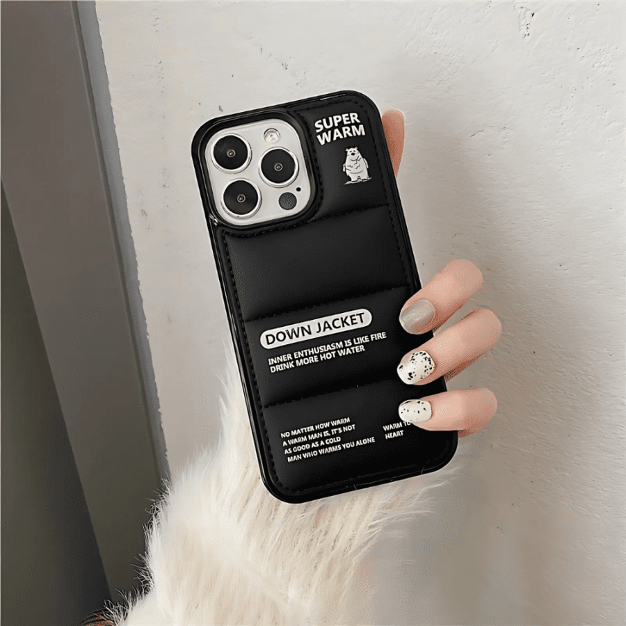 Polar Bear Puffer Phone Case - iPhone 15 Pro Max