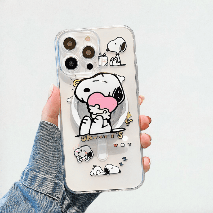 Snoopy Phone Case With Phone Holder