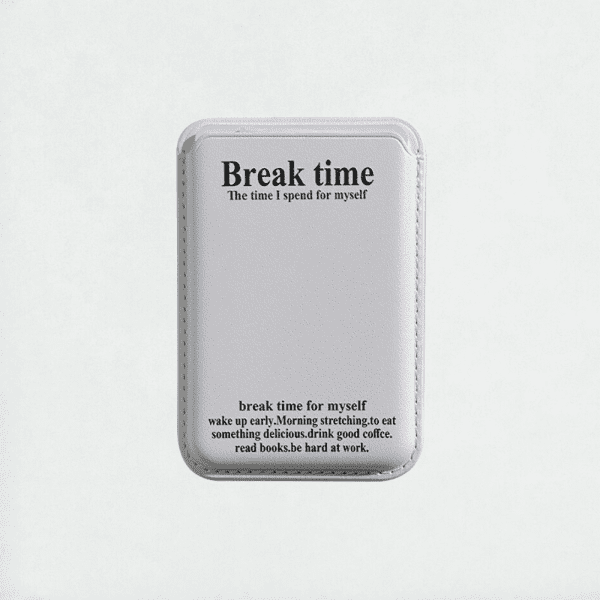 Break Time MagSafe Wallet - White Color