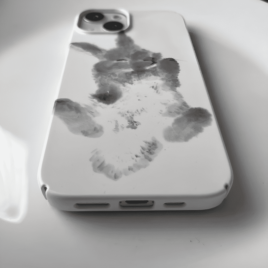 Bunny Illustration iPhone Case - iPhone 15