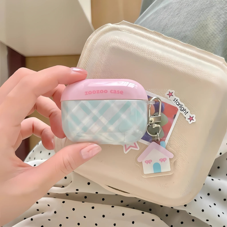 Cute Min & Pink AirPods Case
