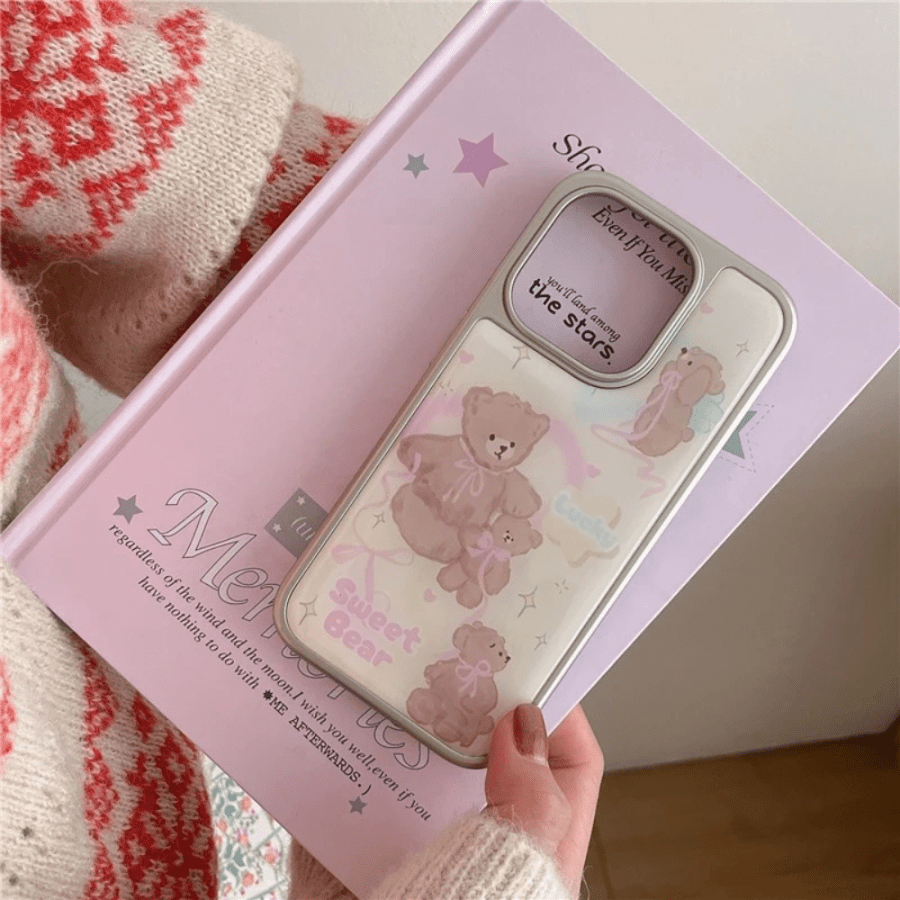 Cute Teddy Bear iPhone 13 Pro Max Case